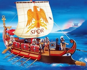 barco romano de los clicks de playmobil