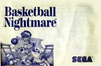  SEGA Manual Basketball Nightmare de Master System